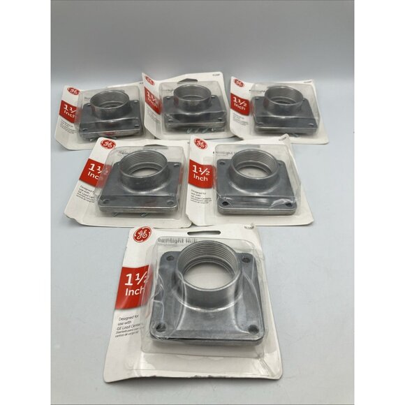 (6) GE 1-1/2 In. Aluminum Midwest & GE Conduit Hub TC150A GE TC150A 043481000688 - Picture 2 of 6